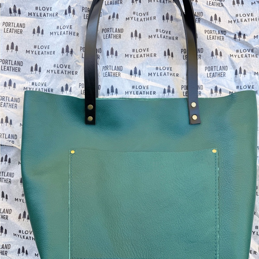 Portland Leather Sea Glass Tote Bag